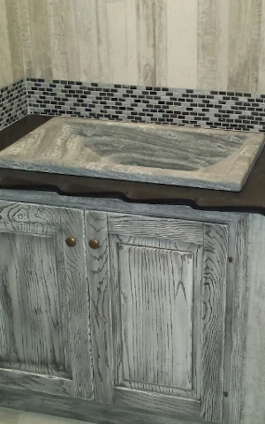 Arredo bagno in marmo verde P.I.L. Gran min